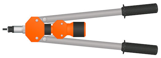 RKM-160 Ручной установочный инструмент для заклепок с внутренней резьбой